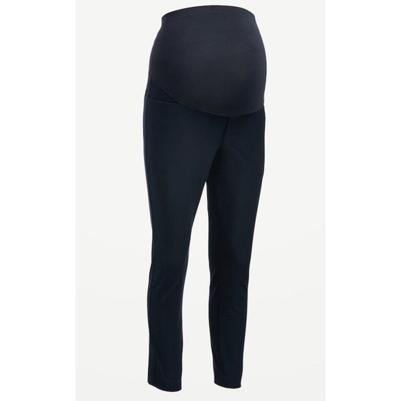 Old Navy Pixie Full Panel Maternity Ankle Pants Straight Size 2 NWT NavyBlue #G1 - Picture 1 of 5